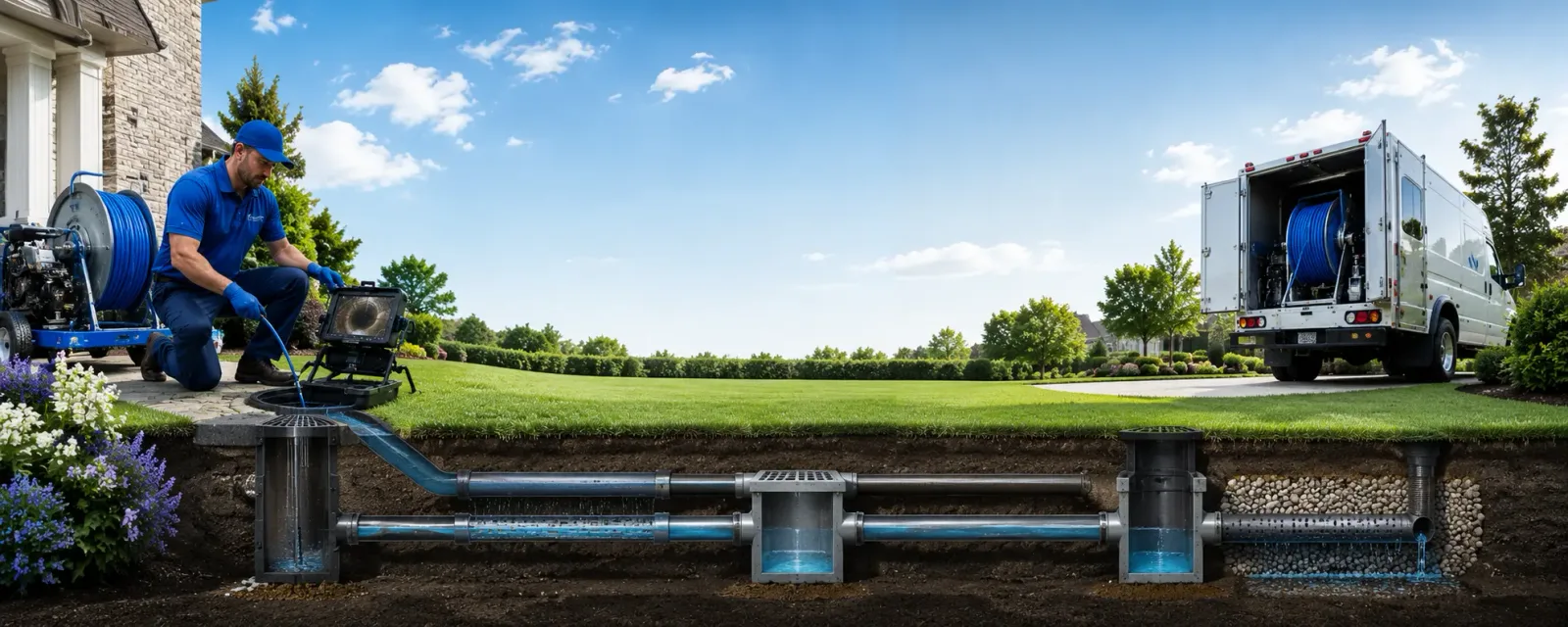 Outdoor drain cleaning information for Babcock, WI